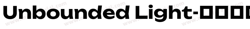 Unbounded Light字体转换